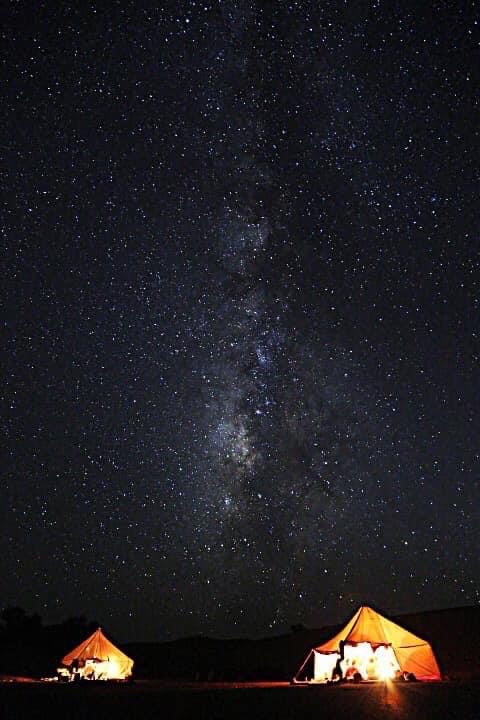 tende cielo stellato